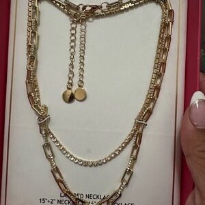 Gold Layered Necklace Set